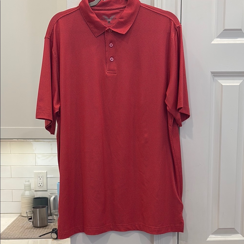 Vibrant Red Polo Shirt with Classic Design